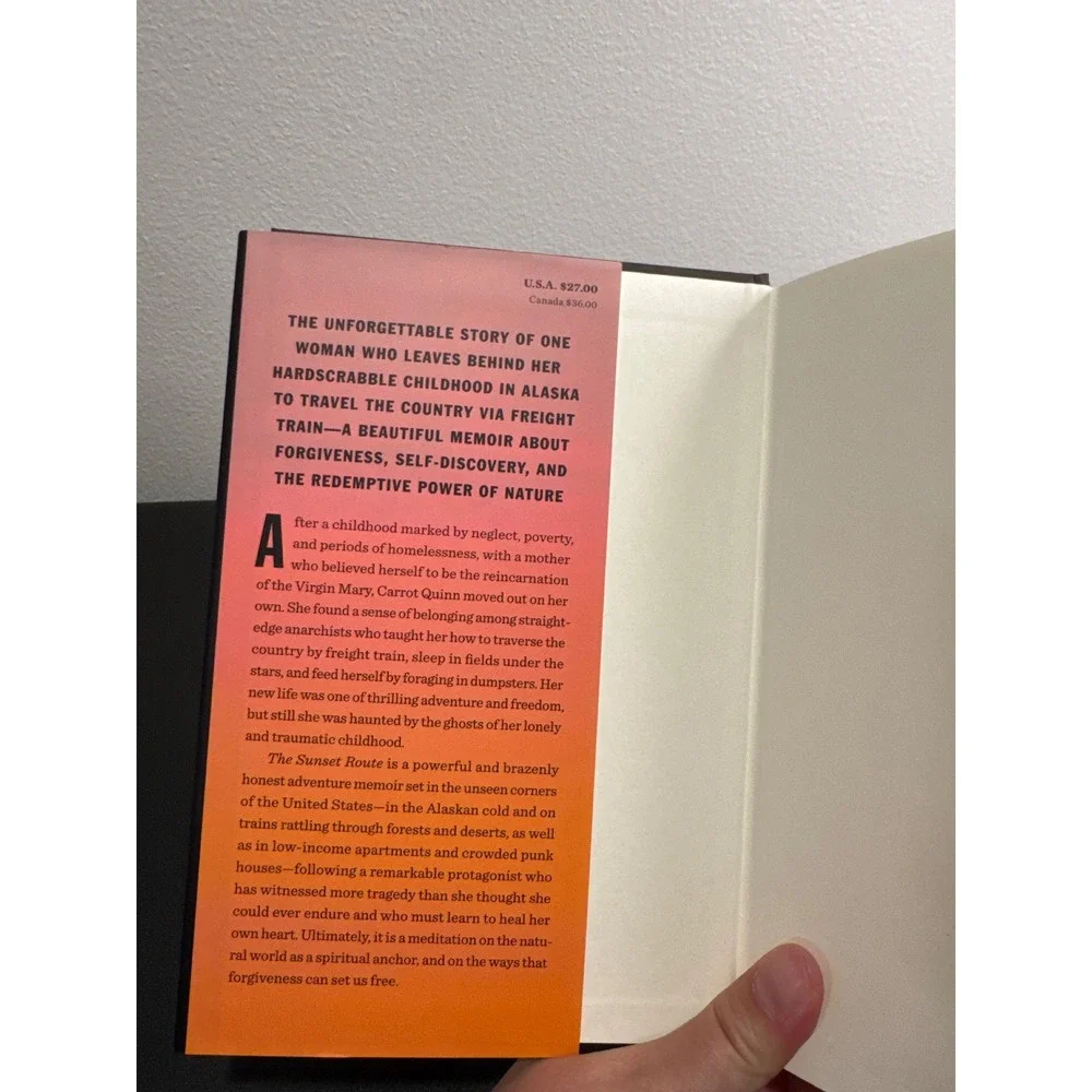 The Sunset Route Carrot Quinn Memoir First Edition Hardcover 2021
